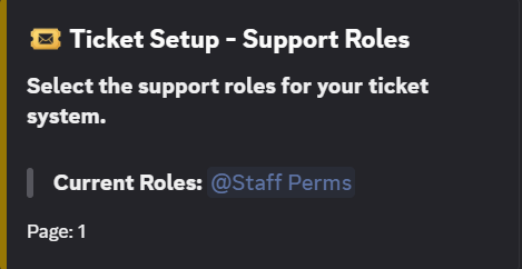 Ticket system example